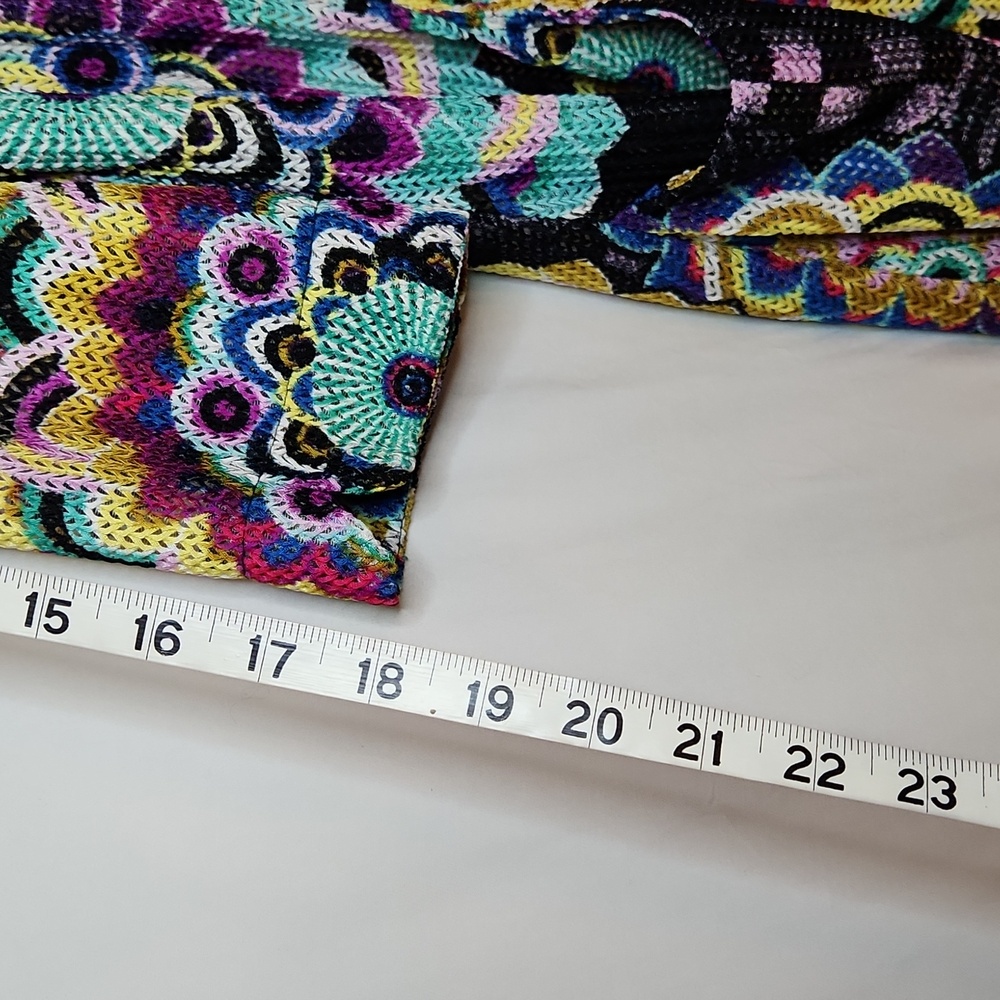 Joseph Ribkoff Colorful Patterned Cover Up Size 10 - Picture 6 of 10